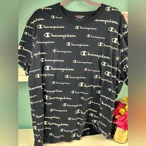 Champion navy color mens t shirt size Large, new but no tags